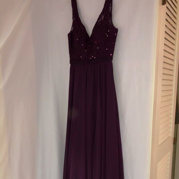 Deep purple prom dress - Picture 3 of 5